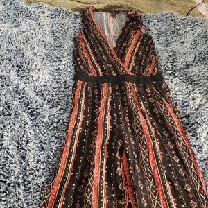Forever 21 full length jumpsuit with tribal
